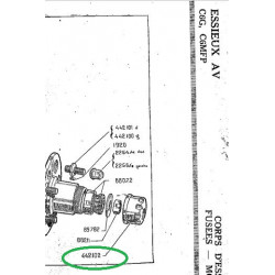 Clef chapeau de moyeu pour C4F / C6F 1000KG / C4G / C4 MFP / C6G / C6G MFP