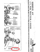 Clef hexagonale chapeau de moyeu pour C4 / C4III 1000KG / 2T / 1800KG / Tracteur / PLM