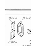 Platine de butée de porte haute et basse pour C4 / C6