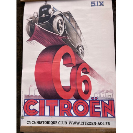 Affiche publicitaire "C6 Citroën"