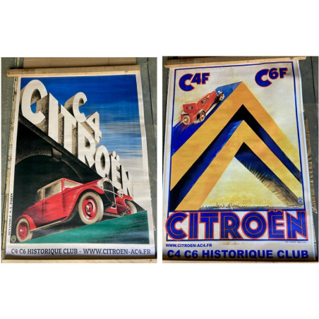 Lot 1 : deux affiches publicitaires Citroën