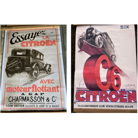 2 affiches publicitaires Citroën - Ensemble 2