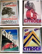 4 affiches publicitaires Citroën