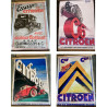 Ensemble de 4 affiches publicitaires Citroën