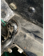 Engine hood attachment pad