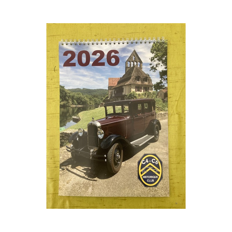 Calendrier 2026 Historique Club C4-C6